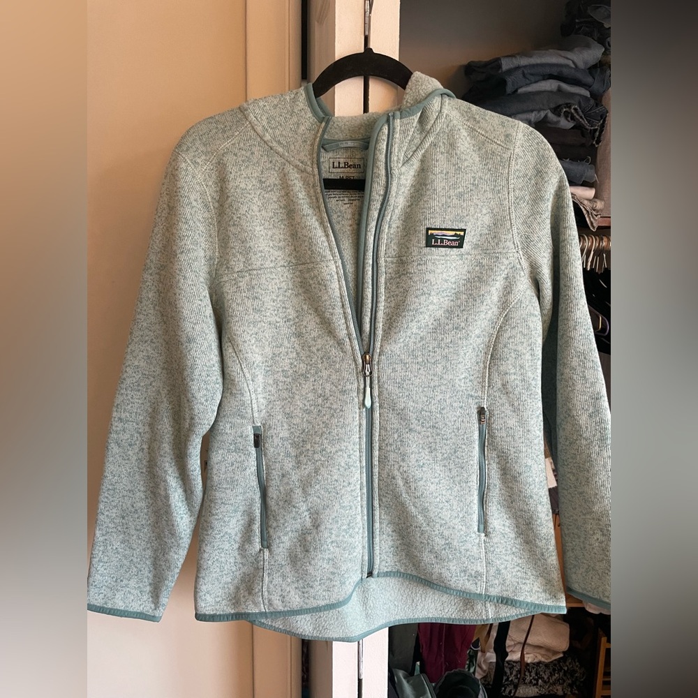 LL Bean Light Blue Full-Zip Jacket